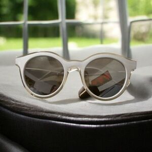 Swatch Women's Sunglasses - White Frame with Gray Lenses